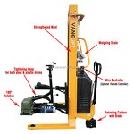 Semi Electric Drum Stacker Manufacturer - YL450 Walkie Type 450kg Handling Rotating
