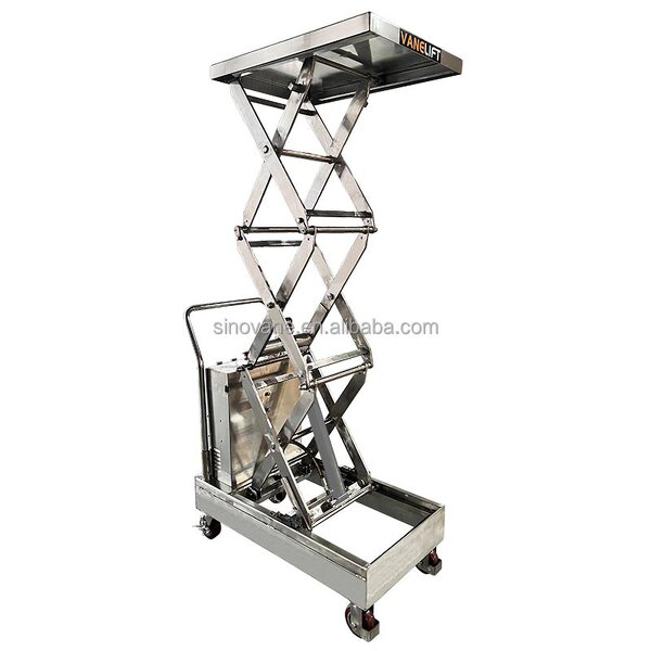 Semi Electric Scissor Lift Factory - 300kg-2t SS304 SS316 Portable Battery Power Platform