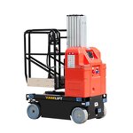 Aluminum Telescoping Mast Manlift Factory - Self Propelled 6-11m Aerial Electric Cherry