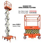 Small Aerial Work Platform Manufacturer - 300-500 kg 3-7m Electric Scissor Mini Manlift
