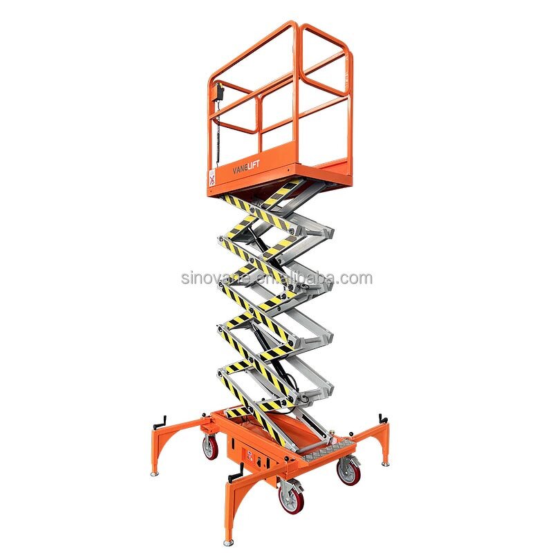 Small Aerial Work Platform Manufacturer - 300-500 kg 3-7m Electric Scissor Mini Manlift