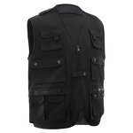 Tactical Vest Manufacturer - 7 Pocket Black Tactical Vest OEM/ODM