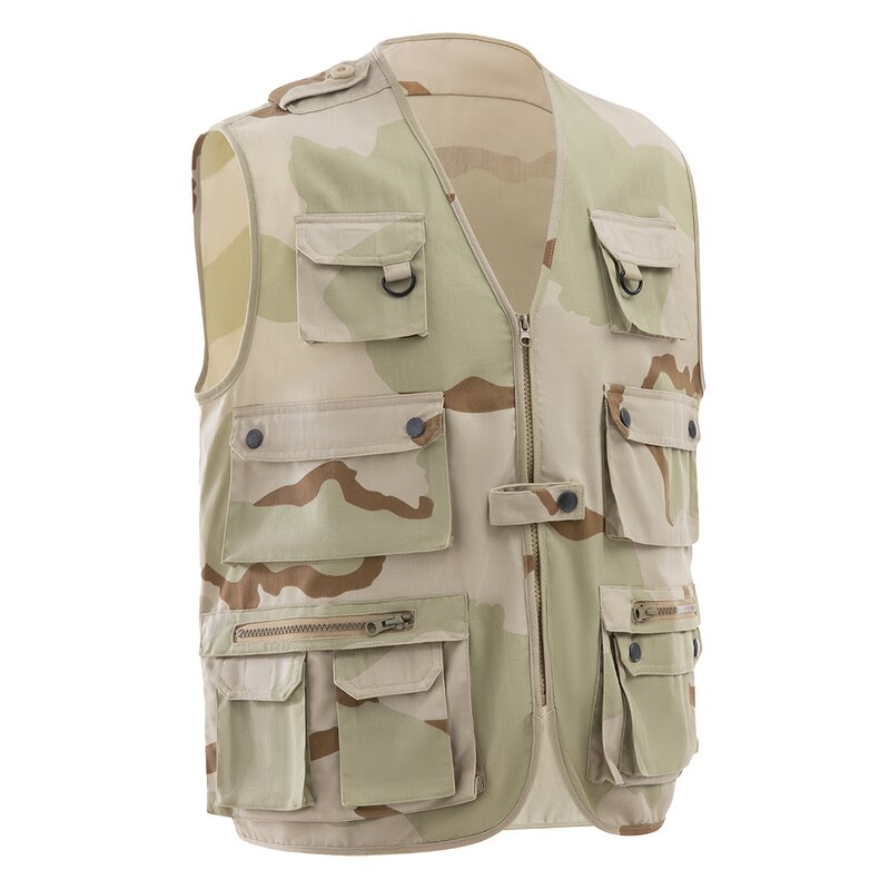 Tactical Vest Manufacturer - 7 Pocket Desert Camo Vest OEM/ODM