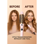 Heated Comb Manufacturer - Rose Gold Ceramic Barrel Heated Comb OEM/ODM