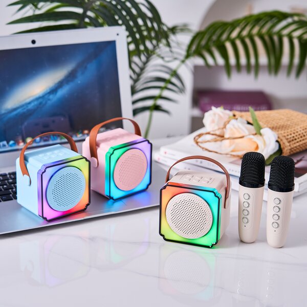 Wireless Microphone Factory - OEM/ODM Mini Karaoke Mic Noise Cancelling RGB