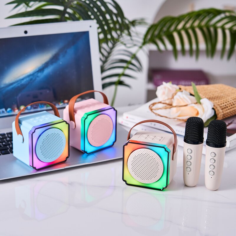 Wireless Microphone Factory - OEM/ODM Mini Karaoke Mic Noise Cancelling RGB