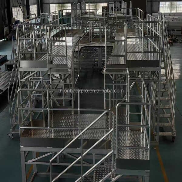 Aluminum Working Platforms Manufacturer - Custom Industrial Outdoor Use