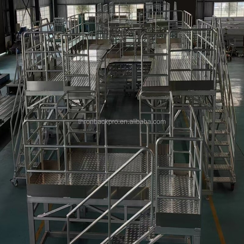 Aluminum Working Platforms Manufacturer - Custom Industrial Outdoor Use