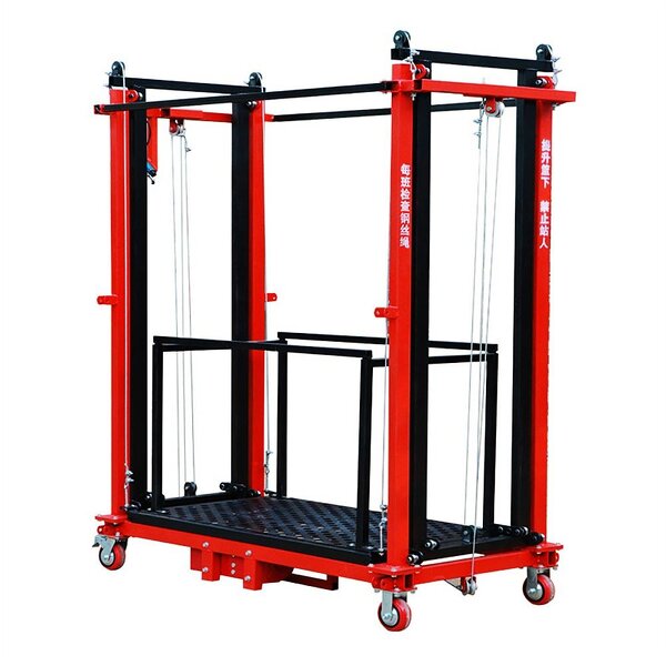 Electric Scaffold Lift Manufacturer - Foldable Steel Wheels Scissor