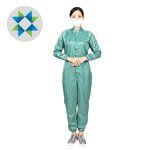 ESD Coverall Factory - Custom Design Conductive Fabric for Cleanroom