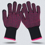 Heat Resistant Gloves Supplier - PVC Dotted Cotton for Hair Tools