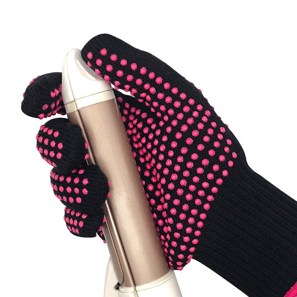 Heat Resistant Gloves Supplier - PVC Dotted Cotton for Hair Tools