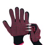 Heat Resistant Gloves Supplier - PVC Dotted Cotton for Hair Tools