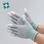 ESD Glove Supplier - PU Nitrile Coated Carbon Fiber Anti Static