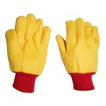 Work Gloves Supplier - Yellow Thick Heat Resistant Knitted