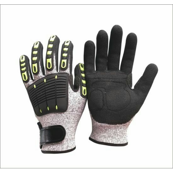 Safety Work Gloves Supplier - TPR Anti Impact Vibration Cut