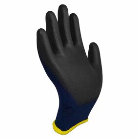 PU Gloves Manufacturer - Black Pu Safety Palm Coated Work