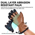 Ski Gloves Supplier - Touchscreen Cow Leather Cycling Snowboard