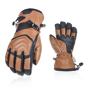 Ski Gloves Supplier - Touchscreen Cow Leather Cycling Snowboard