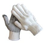 Work Safety Gloves Supplier - 7 10 Gauze Cotton Knitted PVC Dot