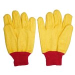 Work Gloves Supplier - Yellow Thick Heat Resistant Knitted