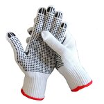 Work Safety Gloves Supplier - 7 10 Gauze Cotton Knitted PVC Dot