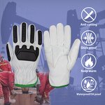 Mechanic Gloves Factory - Leather Cut Resistant Oilfield Mining