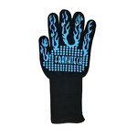 Fireproof Gloves Factory - Blue Silicone Aramid Heat Resistant