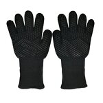 Heat Resistant Gloves Supplier - Black Aramid 800 Degree BBQ