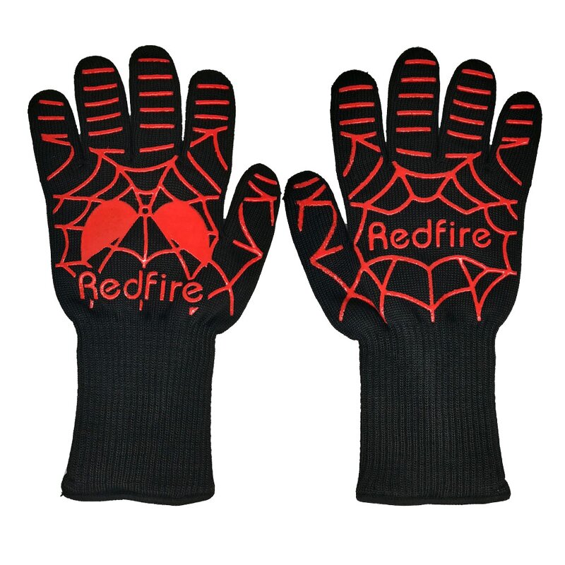 Silicone Gloves Manufacturer - Red Spider Web Food Grade Heat