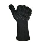 Heat Resistant Gloves Supplier - Black Aramid 800 Degree BBQ