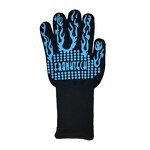 Fireproof Gloves Factory - Blue Silicone Aramid Heat Resistant