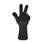 Heat Resistant Gloves Supplier - Black Aramid 800 Degree BBQ