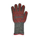 Barbecue Gloves Factory - Outdoor Red Silicone Heat Resistant