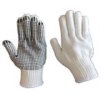Work Safety Gloves Supplier - 7 10 Gauze Cotton Knitted PVC Dot