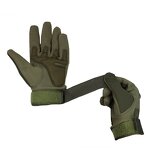 Tactical Gloves Manufacturer - Green Cut Resistant Full Finger Men