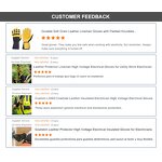 Electrical Gloves Factory - Men Yellow Leather Linesman Insulated