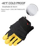 Cycling Gloves Manufacturer - Fleece Lined Pigskin Leather Windproof