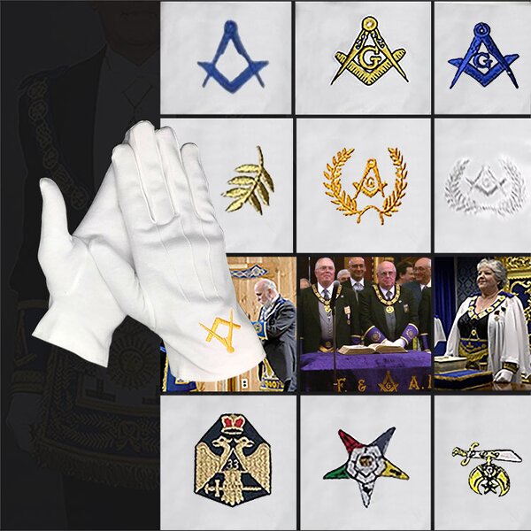 Cotton Gloves Factory - Wholesale Custom Embroidered Masonic