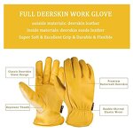 Motorcycle Gloves Supplier - Snow Yellow Elk Deerskin Leather