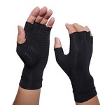 Arthritis Gloves Factory - Half Finger Nylon Copper Fiber Infused