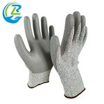 Cut Resistant Gloves Manufacturer - En388 Nylon Pu Palm Level 5