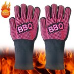 Silicone Oven Gloves Supplier - Double Layer Heat Proof Barbecue