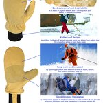 Ski Mittens Factory - Winter Waterproof Pigskin Leather Race