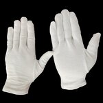 Sleep Gloves Factory - Bleached White Cotton Washable for Eczema