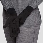 Motorcycle Gloves Supplier - Custom Mens Warm Black Silk Liner