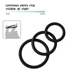Factory Price Popular Pack of 3 Silicon Penis Rings Delay Ejaculation Sex Toy for Men