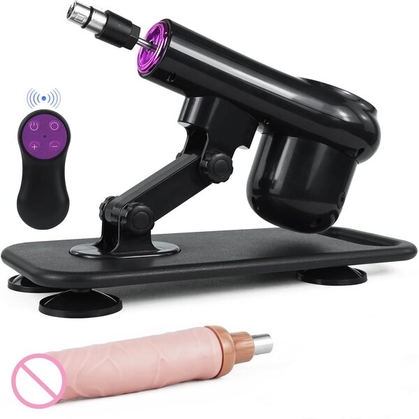 Automatic Thrusting Sex Machine for Women,3XLR Connector Love Machine with Dildo Remote Control Adult Sex Toy for Couples