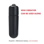 10 Frequency Removable Vibrating Bullet Vibrator Powerful G-spot Stimulate Clitoris Masturbator Anal Plug