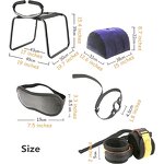 Sex Furniture, Sex Chair Positions Bouncing Mount Stools, Weightless Love Position Aids Chair with Handrail and Bondage Kits Set